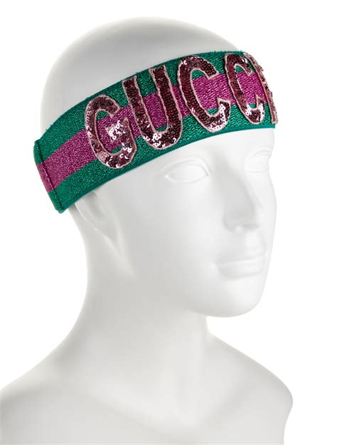 gucci headband with rhinestones